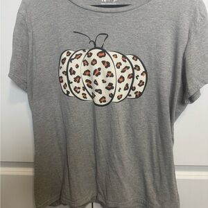 Gray Graphic Women's Top